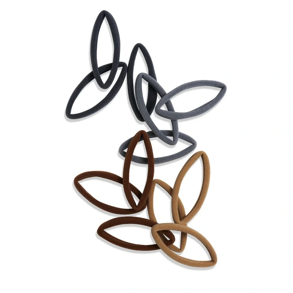 4/$20 Gimme Medium Fit Ponytail Holder Hair Tie, Neutral Colors, 12 Ct